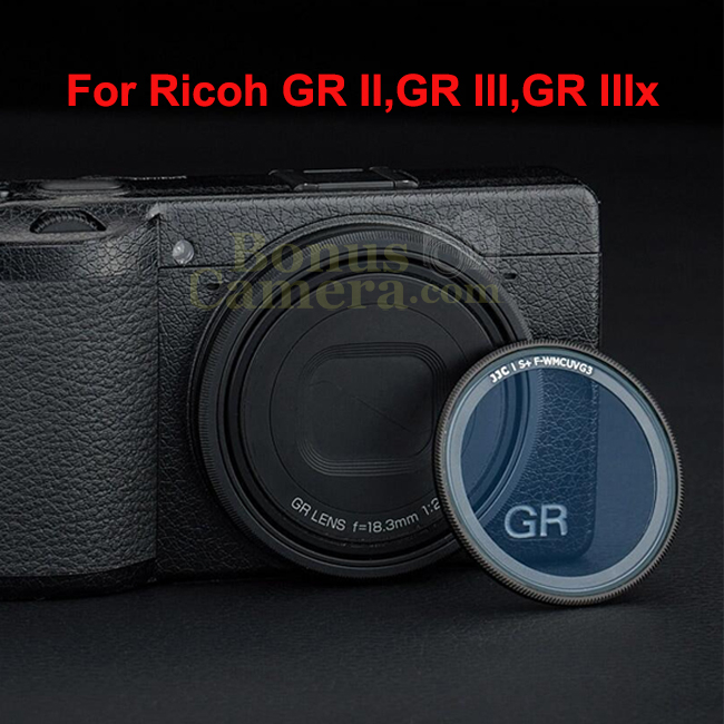 ฟิลเตอร์ยูวีกันรอยจากการขูดขีด,การกระแทก กล้อง Ricoh GR III, GR IIIx and GR II UV Filter ฝาปิด Cap