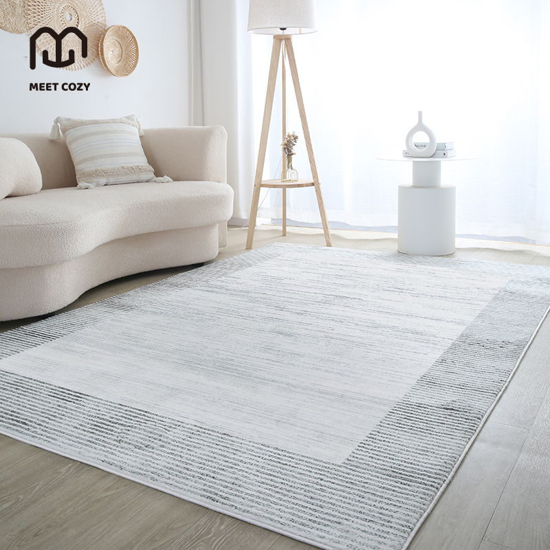 MEET COZY พรมปูพื้นห้อง ขนนิ่ม พรมปูพื้น carpet living room พรมห้องนอน สไตล์มินิมอล#1 DB-LI