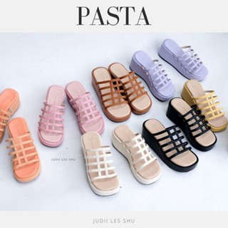 JUDII LES SHU รองเท้าส้นตึกตาราง รุ่น Pasta SIZE 34-45