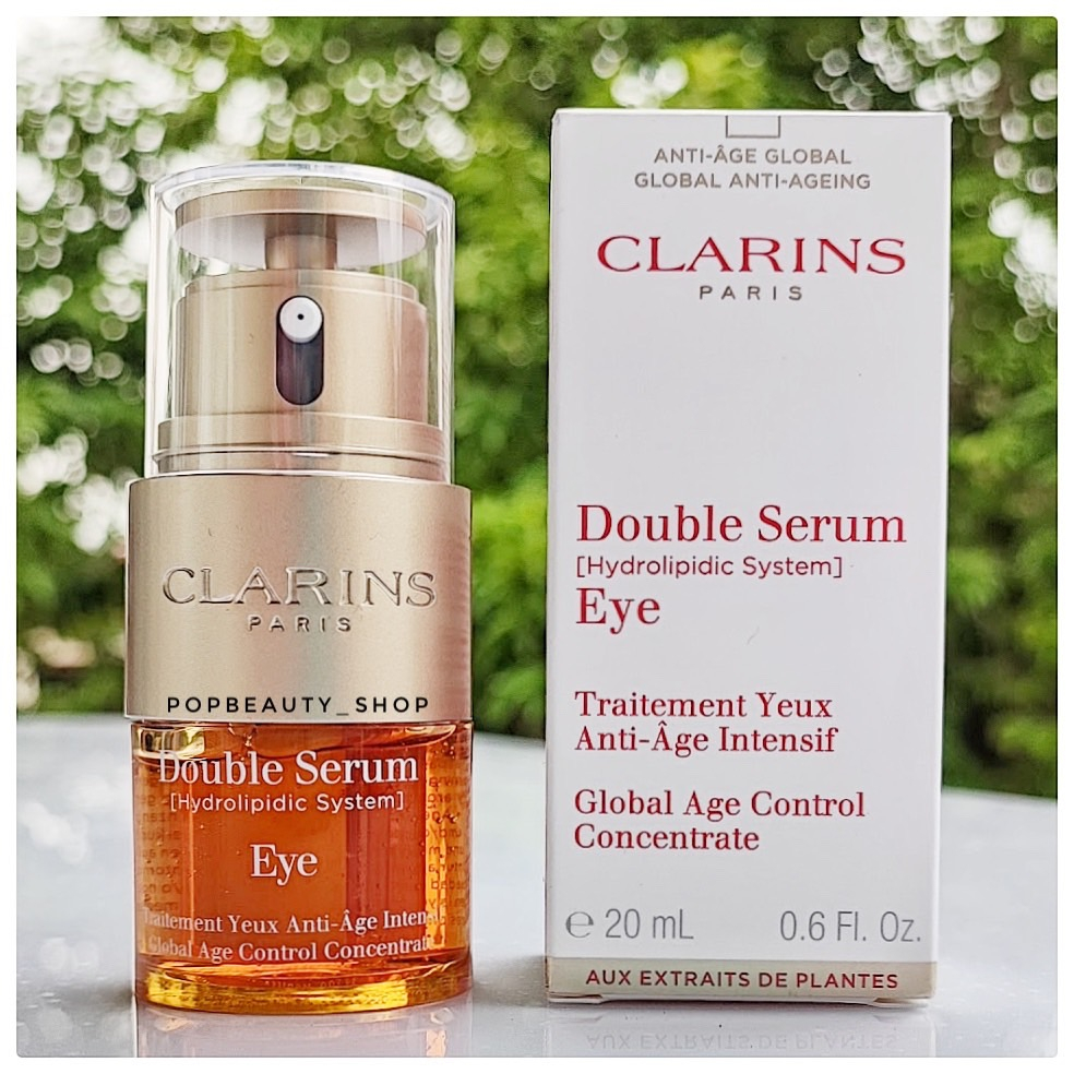 Clarins Double Serum Eye 20ml. คลาแรงส์ เซรั่ม บำรุงผิวรอบดวงตา