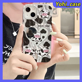 💕พร้อมส่ง💕iPhone 14 13 12 11 Pro Max เคส for เคสไอโฟน11 น่ารัก บางเบาพกพาง่าย การ์ตูน รูปหัวใจ หมี กระจกเงา CaseiPhone 1