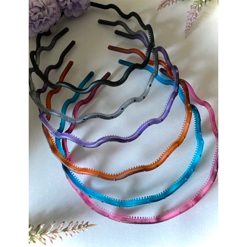 ที่คาดผมเกาหลี🇰🇷รุ่นประดับเพชร 0.4cmไม่บีบขมับ นำเข้าจากเกาหลี ของแท้  รุ่นตรง รุ่นคลื่น เรียบ หรู ดูดี   Made in Korea - รูปที่ 3