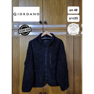 เสื้อกันหนาว ผ้าฟรีส Fleece แบรนด์ Giordano ของแท้ มือ 2