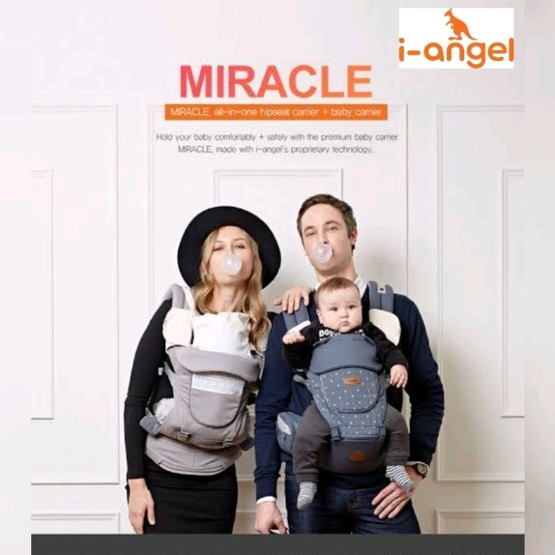 เป้อุ้มเด็ก I-Angel มือ1 รุ่น Miracle HipSeat Baby Carrier แท้100%!!! Korean Premium Hipseat