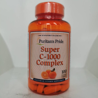 Puritan’s Pride Super Vitamin C-1000 Complex 100 Coated Caplets  วิตามินซี รวมสารต้านอนุมูลอิสระ