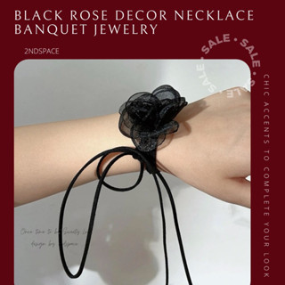 🔥SALE🔥โช้กเกอร์ดอกกุหลาบเซ็กซี่🌹ผูกได้หลายแบบ🥀✨Rose Flexi Rope Choker 🌈✨สินค้าพร้อมส่งค่า