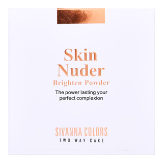 SIVANNA COLORS SKIN NUDER TWO WAY CAKE : HF614 | แป้ง