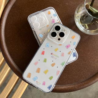 ❤️พร้อมส่งในประเทศไทย❤️เคสโทรศัพท์มือถือแบบนิ่ม ลายการ์ตูนหมี สําหรับ iPhone14Pro Max 14Pro 13Pro Max 12 11 XSMax SE2020