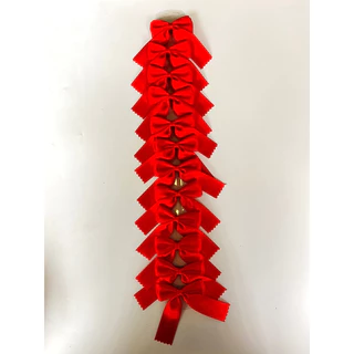 โบว์นักเรียนผ้ามันลม1นิ้วซ้อน2ชั้น(แผง12ชิ้น)