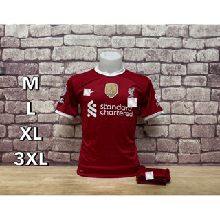 ชุดบอลผู้ชายทีมลิ-เวอร์ใหม่2023/2024 เสื้อ+กางเกง