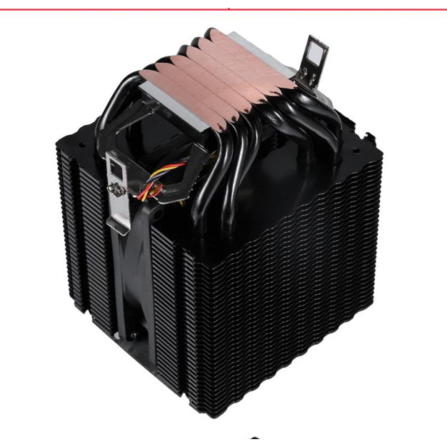 ซิ้งค์พัดลม BLACK CPU 6ท่อrgbของใหม่เย็นเงียบไฟสวยIntel1200/1700/ 2011/X79/X99/775/115x/AM4 AM3+ AM2 FM1 FM2 AM3+ FM2+ - รูปที่ 3