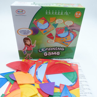 [พร้อมส่ง] B-135 Learning game เกมเสริมทักษะคณิตศาสตร์เรื่องเศษส่วน