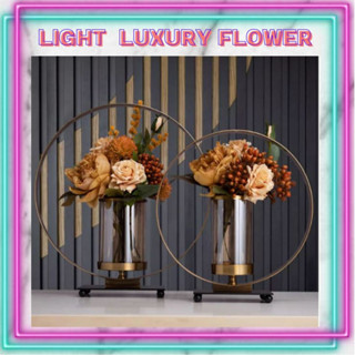 CT031E024 Light Luxury Flower แจกันดอกไม้หรู แจกันดอกไม้โมเดิร์น แจกันดอกไม้แต่งบ้าน แจกันบนโต๊ะอาหาร แจกันดอกไม้ แจกันด