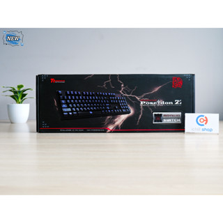 KEYBOARD (คีย์บอร์ด) TT ESPORTS POSEIDON Z (BROWN SWITCH) (คีย์ TH / ของใหม่) P12816