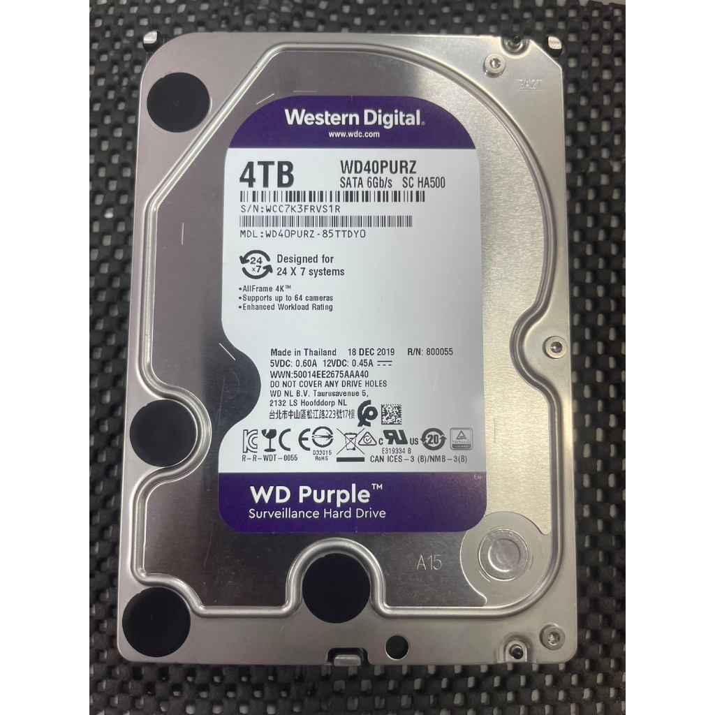 HDD WD 4 TB มือสองเพิ่งหมดประกัน