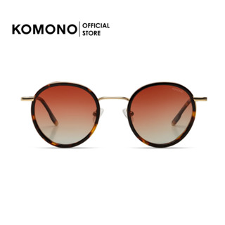 KOMONO Pete White Gold Tortoise Blond Wing แว่นกันแดด