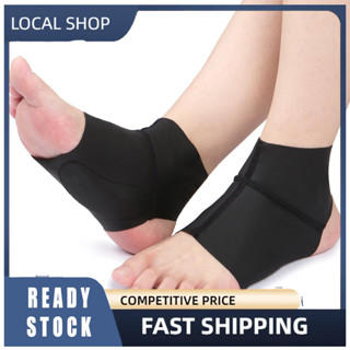 [Local Seller]1 Pair Arch Support Brace with Gel Ankle Protector Flat Foot Socks with Gel Inserts Insole Cushion for Ank