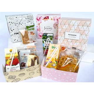 กล่อง Snack Box สำหรับใส่ขนมเบรก ลายเรียบหรู