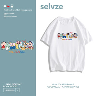 SELVZE （พร้อมส่งจากกทม มาถึงใน 3วัน）print T-shirt เสื้อยืดแขนสั้นพิมพ์ลายการ์ตูนน่ารัก T0242