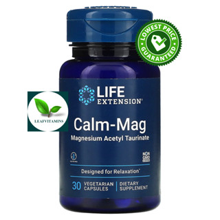 Life Extension Calm-Mag Magnesium Acetyl Taurinate / 30 Vegetarian Capsules