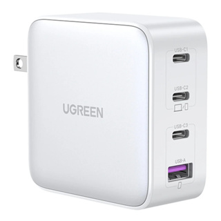 อะแดปเตอร์ Ugreen Wall USB Charger 1 USB-A / 3 USB-C (PD100W) (US) GaN White (15336)