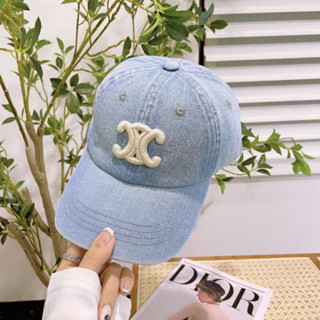 BASEBALL CAP IN DENIM รุ่นฮิต หมวกแคป ผ้ายีนส์ ทรงสวย ปีกกว้าง ซีลีน เซลีน