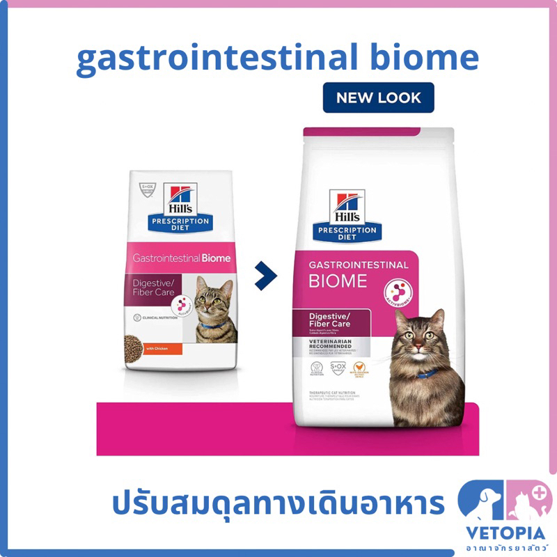 (Exp.11/25)Hill’s gastrointestinal biome 1.81 kg อาหารแมวสำหรับปรับสมดุลทางเดินอาหาร