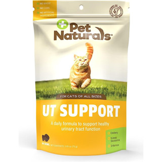 บำรุงระบบทางเดินปัสสาวะ ฉี่ยาก ฉี่ไม่ออก นิ่ว UT Support Urinary Tract Supplement Pet Naturals of Vermont สำหรับแมว