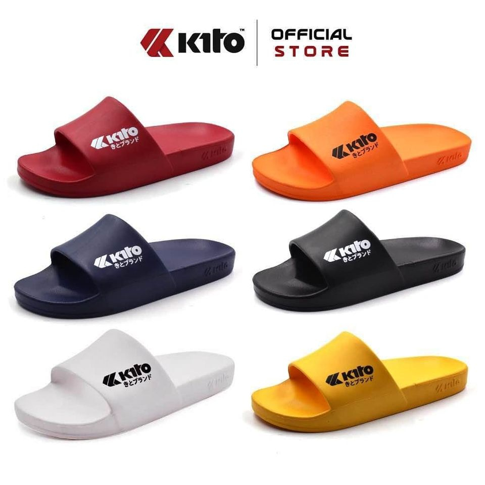 รองเท้าแตะ Kito รุ่น AH98 สีดำ กรม ขาว ของเเท้ 100% รองเท้า รองเท้าผู้ชาย