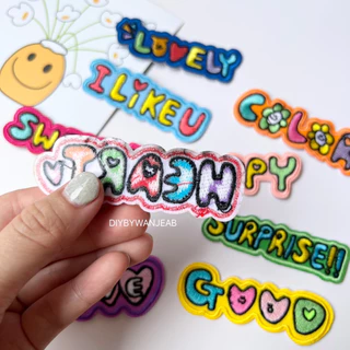 DIY ตัวรีดติดเสื้อผ้า กระเป๋า รองเท้า etc. รีดกับวัสดุที่เป็นผ้าได้หลากชนิดหรือนำไปเย็บ ปะเสื้อผ้า PATCHES Embroidery