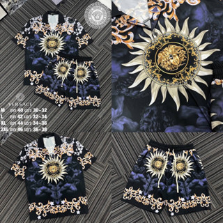 ชุดเซท พิมพ์ลาย VERSACE ☀️ เสื้อเชิ้ต + กางเกงขาสั้น 🩳 Hiend 1:1 | พร้อมส่งจากไทย | ร้านค้าจัดส่งไว