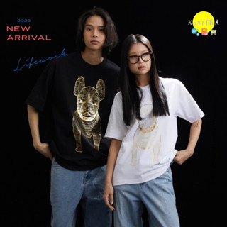 เสื้อยืด Lifework ของแท้💯% Gold Silver Dog Short Sleeve T-Shirt *บางสี บางไซส์พร้อมส่ง ทักแชทสอบถามได้ค่ะ*