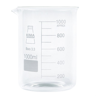 บีกเกอร์แก้ว / GLASS BEAKER ขนาด 10, 25, 50, 100, 150, 250, 400, 600 ml.