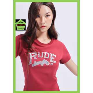 Rudedog เสื้อิคอกลม ชาย หญิง สีแดง รุ่น Mica