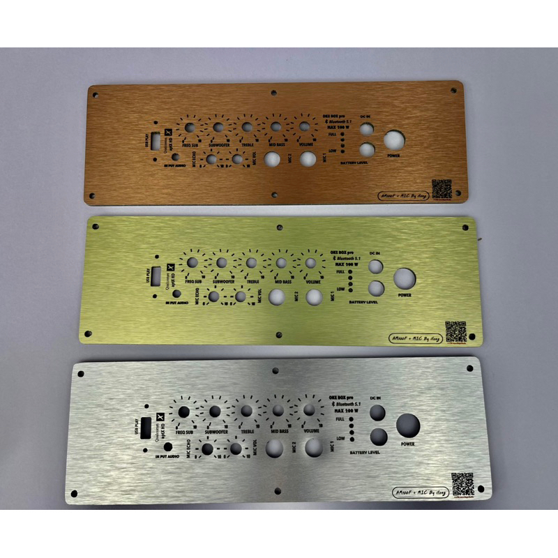 แผ่นเพลท AM 100f +mic สำหรับลำโพงบลูทูธ diy