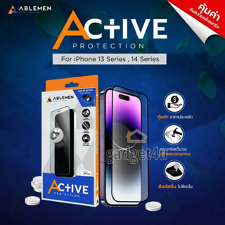 Ablemen Active ฟิล์มกระจกนิรภัย ใช้สำหรับ iPhone 14 Pro Max/ 14 Pro/ 13 Pro Max/ 13 Pro/ 12 Pro Max/ 12 Pro/ 11 Pro Max