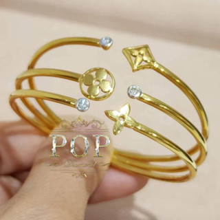 [ราคาพิเศษถูกมาก‼]กำไลข้อมือเพชรหลุยส์ LV 💎 0.07 กะรัต เพชรแท้เบลเยี่ยมคัท ✨️