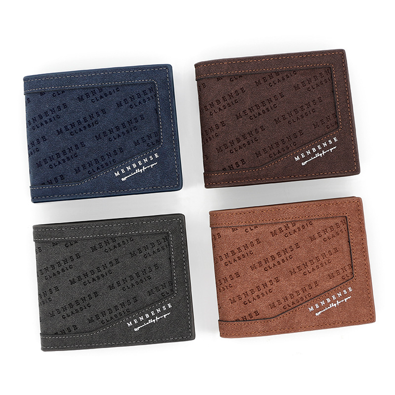 【พร้อมส่ง】กระเป๋าตังค์ผู้ชาย Men Bense กระเป๋าเงินใบสั้น เรียบหรู (3301-23)