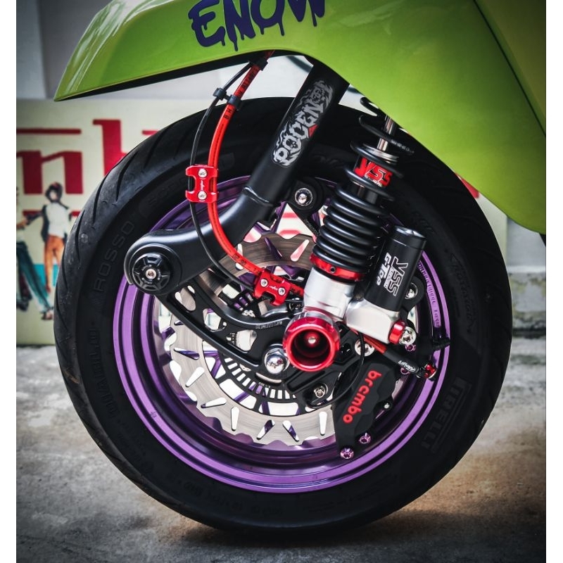 เพิ่มลายใหม่!! Sticker ติดโช๊ค Lambretta​ สติกเกอร์ Uv กันน้ำ เคลือบด้าน อย่างดี คลาสิก สวยไม่เหมือน