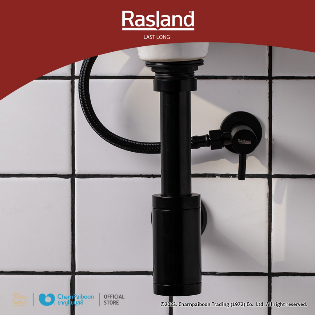 RASLAND ท่อน้ำทิ้งกระปุก MATT BLACK RA BOTTLE-BLACK ราคา ถูกที่สุด ดีลบีเคเค แกลเลอรีภาพที่ 4