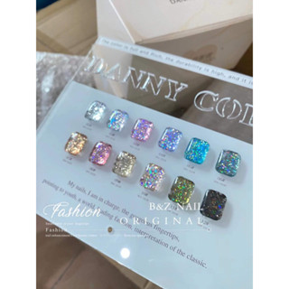 กากเพชรเลเซอร์ชุด 12 สี Danny color สวยมากมาใหม่ มีชาร์จด้วยค่ะ