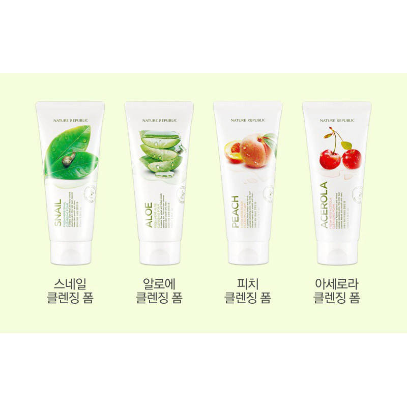พร้อมส่งในไทย 🇹🇭‼️ Nature Republic Cleaning Foam 😶🌫️