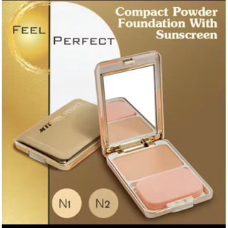 MTi แท้ feel perfect compact foundation SPF20 แป้งทาหน้าผสมสารป้องกันแดด