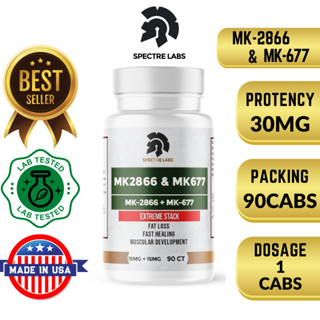 SPECTRE LABS Enhanced Stack MK-2866 &amp; MK-677 - 90 Capsules SARMs