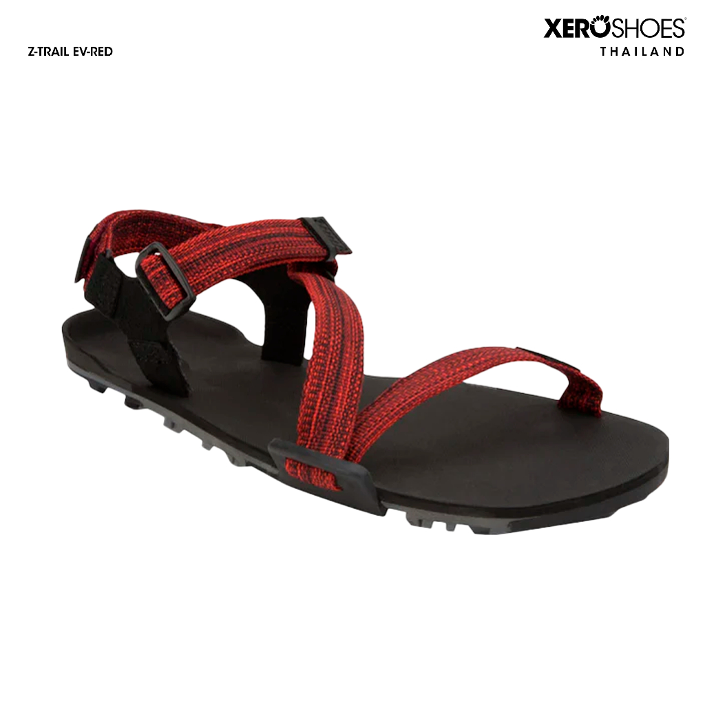 XERO SHOES Barefoot sandal รองเท้าแตะรุ่น Z-TRAIL EV ผู้ชาย สี Red รองเท้าเดินป่า TTM-RED