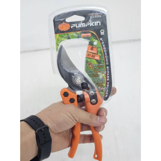 กรรไกรตัดกิ่งไม้ ชนิดปากโค้ง ขนาด 8นิ้ว ยาว 203mm ยี่ห้อ PUMPKIN รุ่น 33533 - 33543