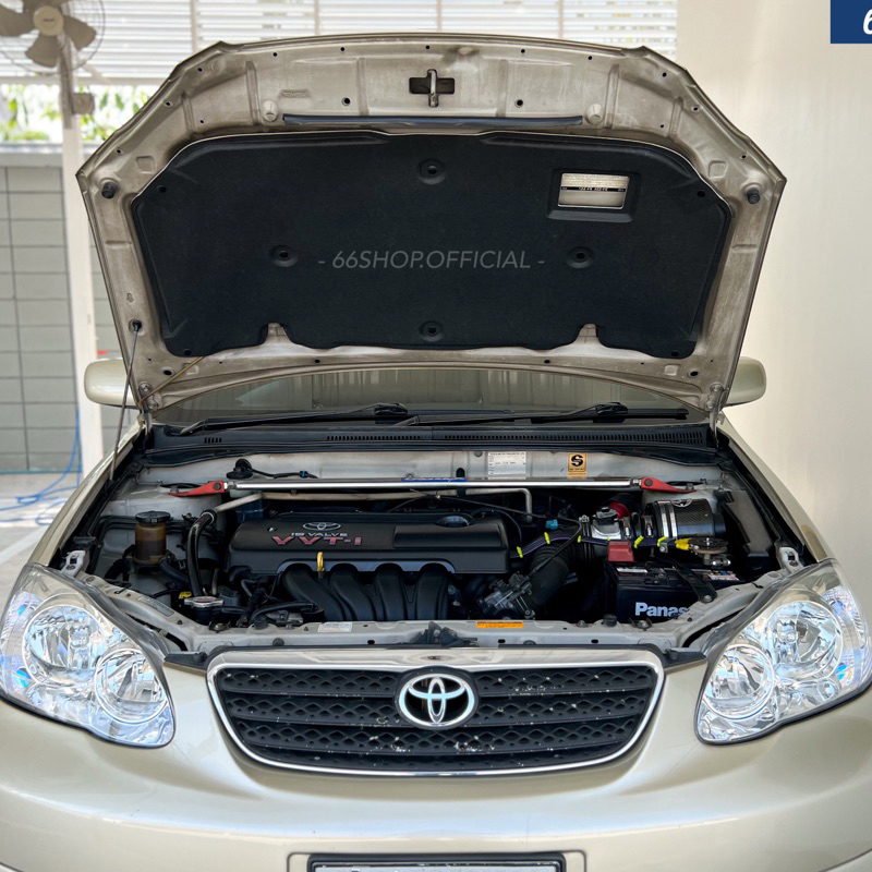 แผ่นกันความร้อนฝากระโปรง ALTIS 2001-2007 | อัลติสหน้าหมู [แถมฟรีกิ๊บยึดสำหรับติดตั้ง]