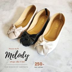 รองเท้าคัทชู ไซส์ใหญ่ Bigsize shoes 41-45 คัชชู หัวมน Melody