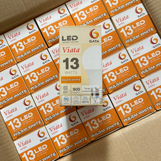 [ยกลัง20หลอด] หลอดไฟบับ Led light bulb E27 13W แสงวอร์ม Warm Light