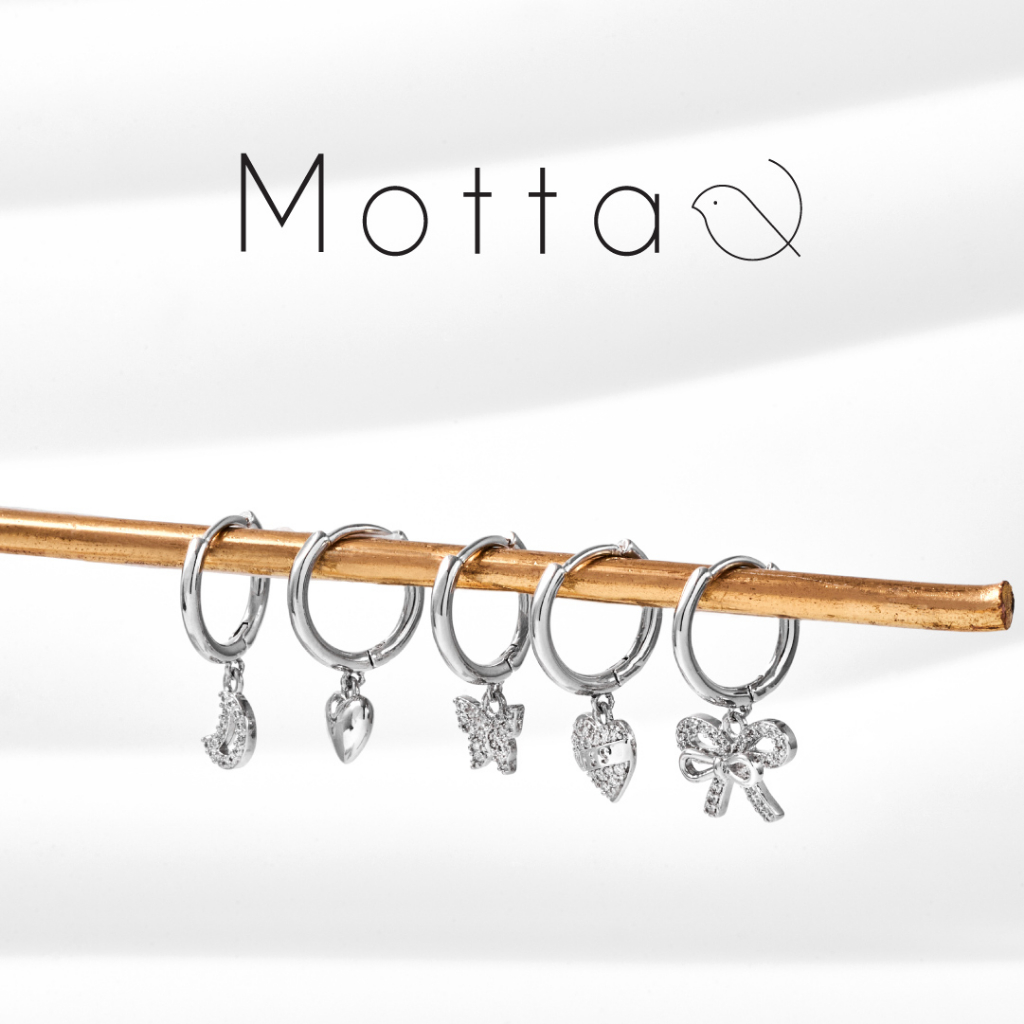 MOTTA ต่างหูห่วงตุ้งติ้ง สไตล์มินิมอล ใส่ออกงานได้ ใส่แล้วหน้าเรียวสวย
